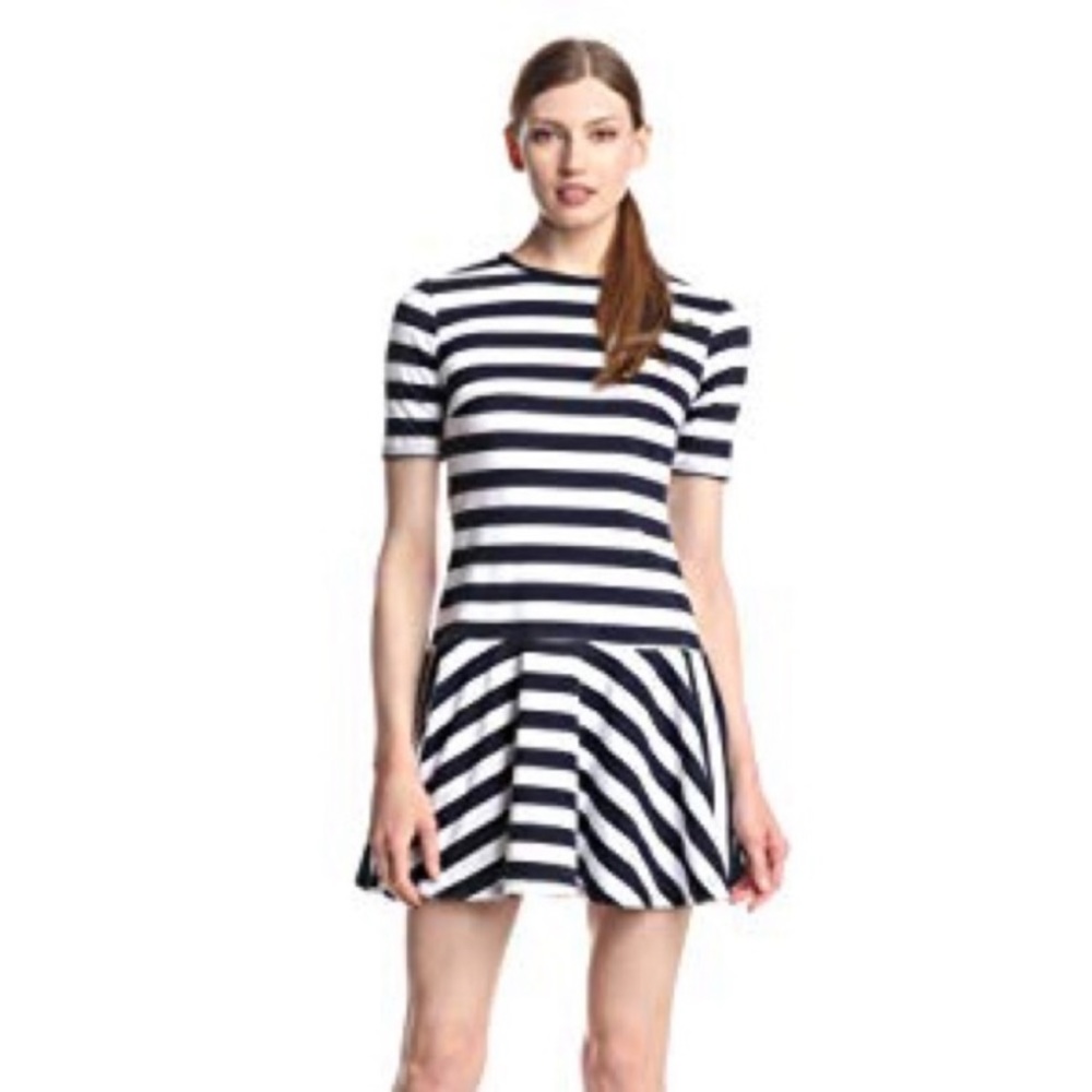 Trina Turk short sleeve drop waist dress